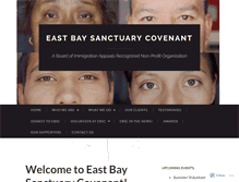 Tablet Screenshot of eastbaysanctuary.org